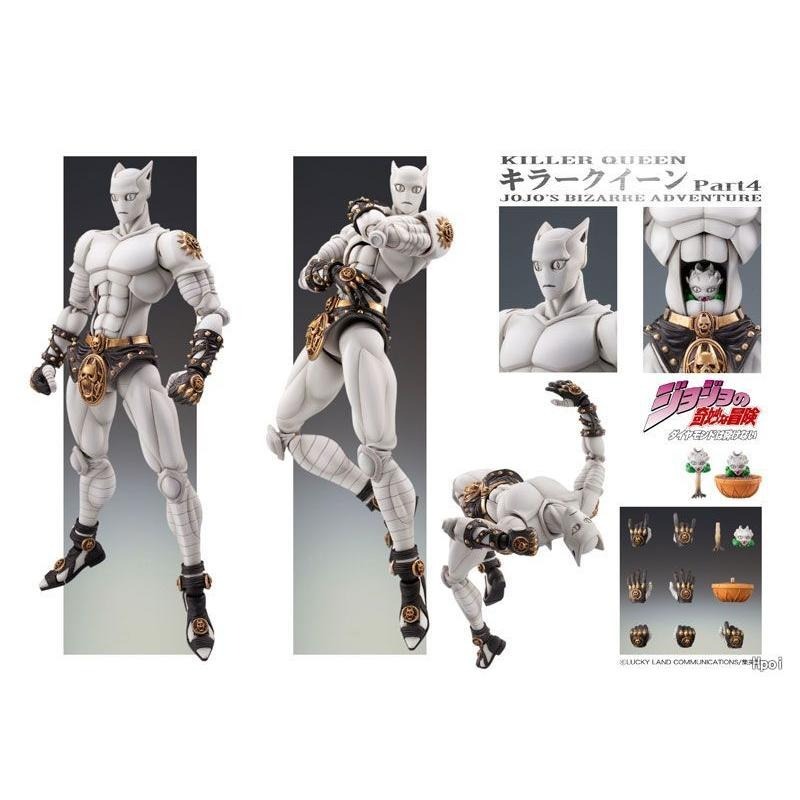 【佩斯多】JOJO 奇幻冒險 吉良吉影 變態 殺手皇后 不滅鑽石 東方丈助 承太郎 粉貓 白貓 模型 玩具 公仔-細節圖2