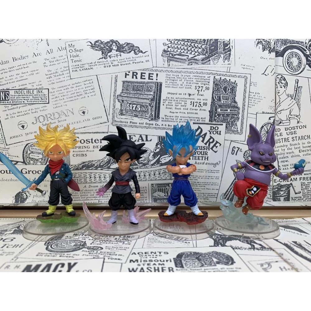 【佩斯多】七龍珠 孫悟空 超級賽亞人 比魯斯 超籃 金髮  悟空 悟飯 特蘭克斯 佛里沙 模型 玩具 公仔-細節圖3