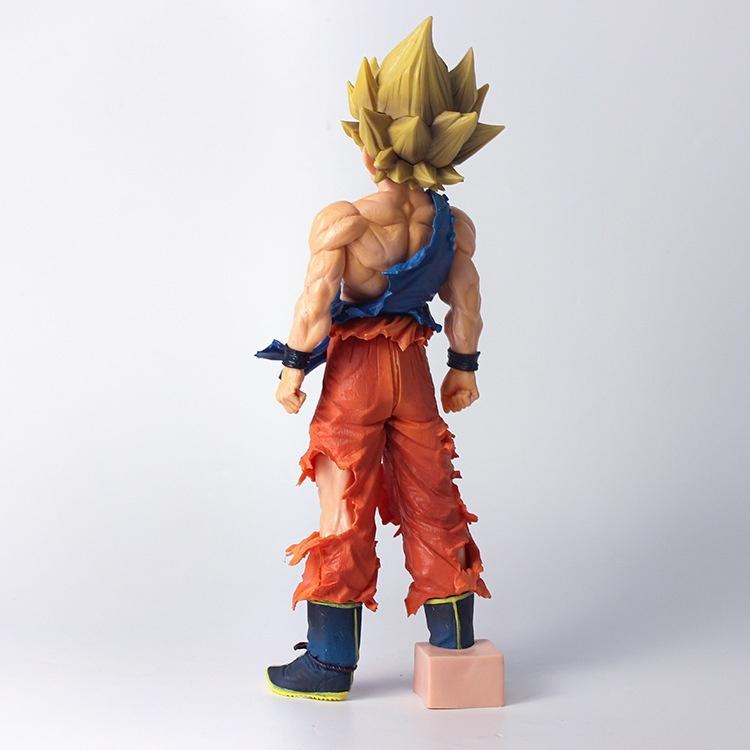 【佩斯多】七龍珠 孫悟空 超級賽亞人 卡卡羅特 貝吉塔 漫畫色站姿模型 35cm大號 動漫場景 靜態公仔-細節圖2