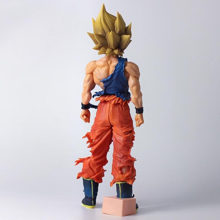 【佩斯多】七龍珠 孫悟空 超級賽亞人 卡卡羅特 貝吉塔 漫畫色站姿模型 35cm大號 動漫場景 靜態公仔-細節圖4