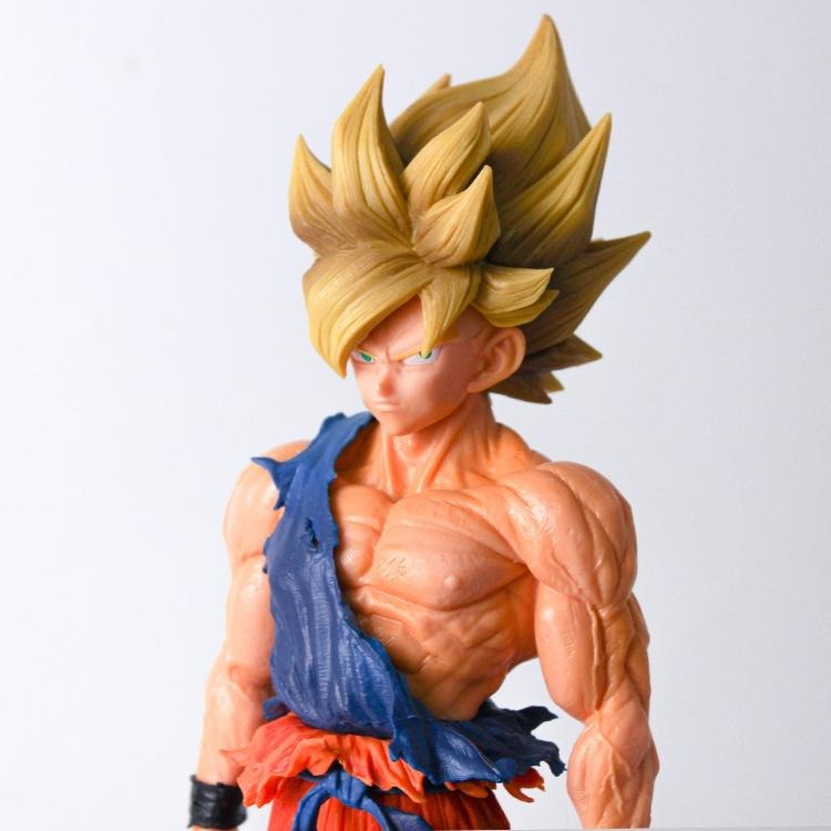 【佩斯多】七龍珠 孫悟空 超級賽亞人 卡卡羅特 貝吉塔 漫畫色站姿模型 35cm大號 動漫場景 靜態公仔-細節圖6