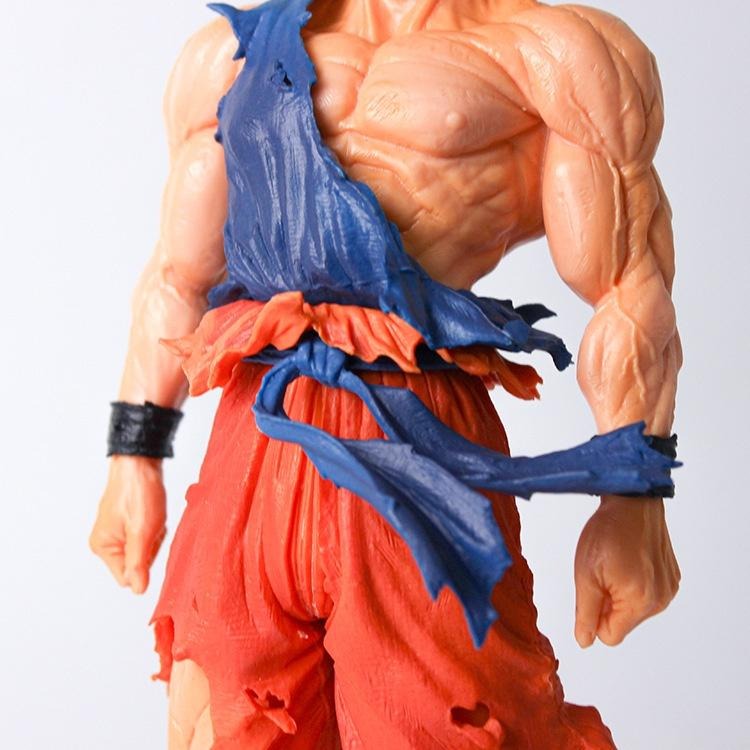 【佩斯多】七龍珠 孫悟空 超級賽亞人 卡卡羅特 貝吉塔 漫畫色站姿模型 35cm大號 動漫場景 靜態公仔-細節圖7