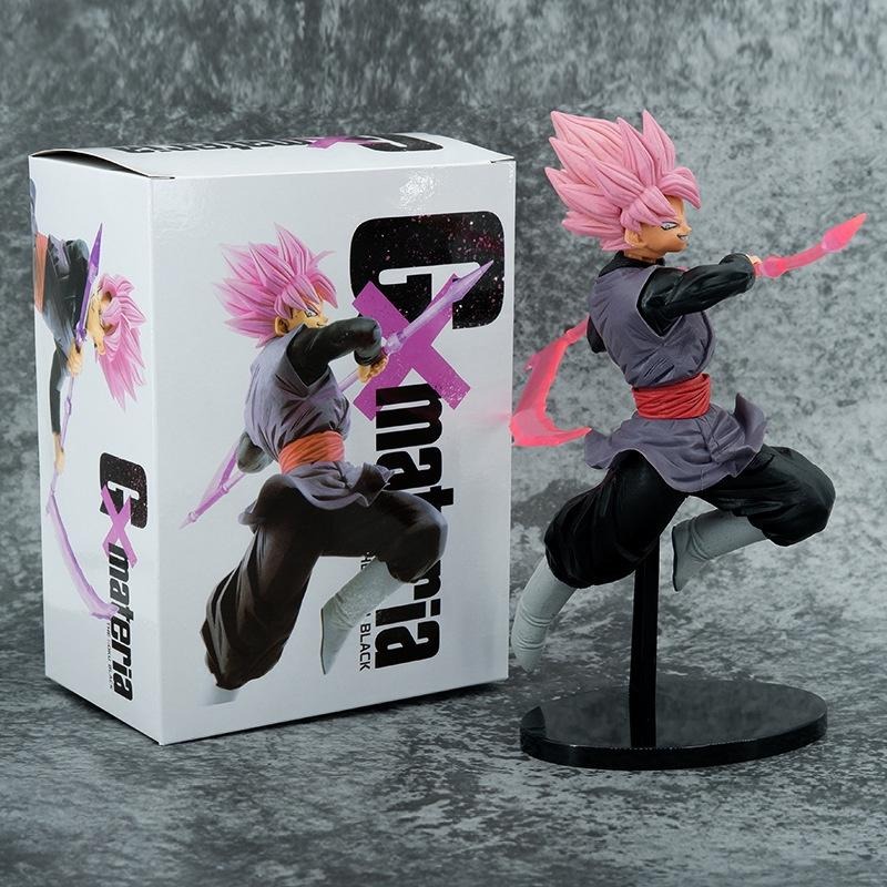 【佩斯多】七龍珠 超級賽亞人 悟空 黑悟空 桃紅色 扎馬斯 鐮刀 模型 玩具公仔 禮品 PVC 24cm-細節圖5