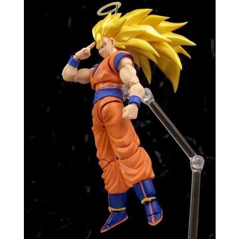 【佩斯多】七龍珠 超級賽亞人3 悟空 金髮 長髮 可動模型 懷舊 卡卡羅特 龜派氣功約7吋 貝吉塔-細節圖5
