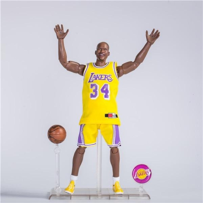 【佩斯多】湖人隊34號歐尼爾 籃球迷 NBA籃球明星 模型可動玩具人偶 禮品 裝飾 公仔 擺飾 實況轉播 2K 運動電玩