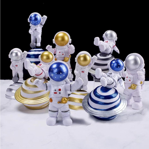 【佩斯多】nasa 宇行員 宇宙航空士 月球漫步 太空人 汽車擺飾 蛋糕 裝飾 可愛 轉蛋 食玩 模型 玩具 公仔