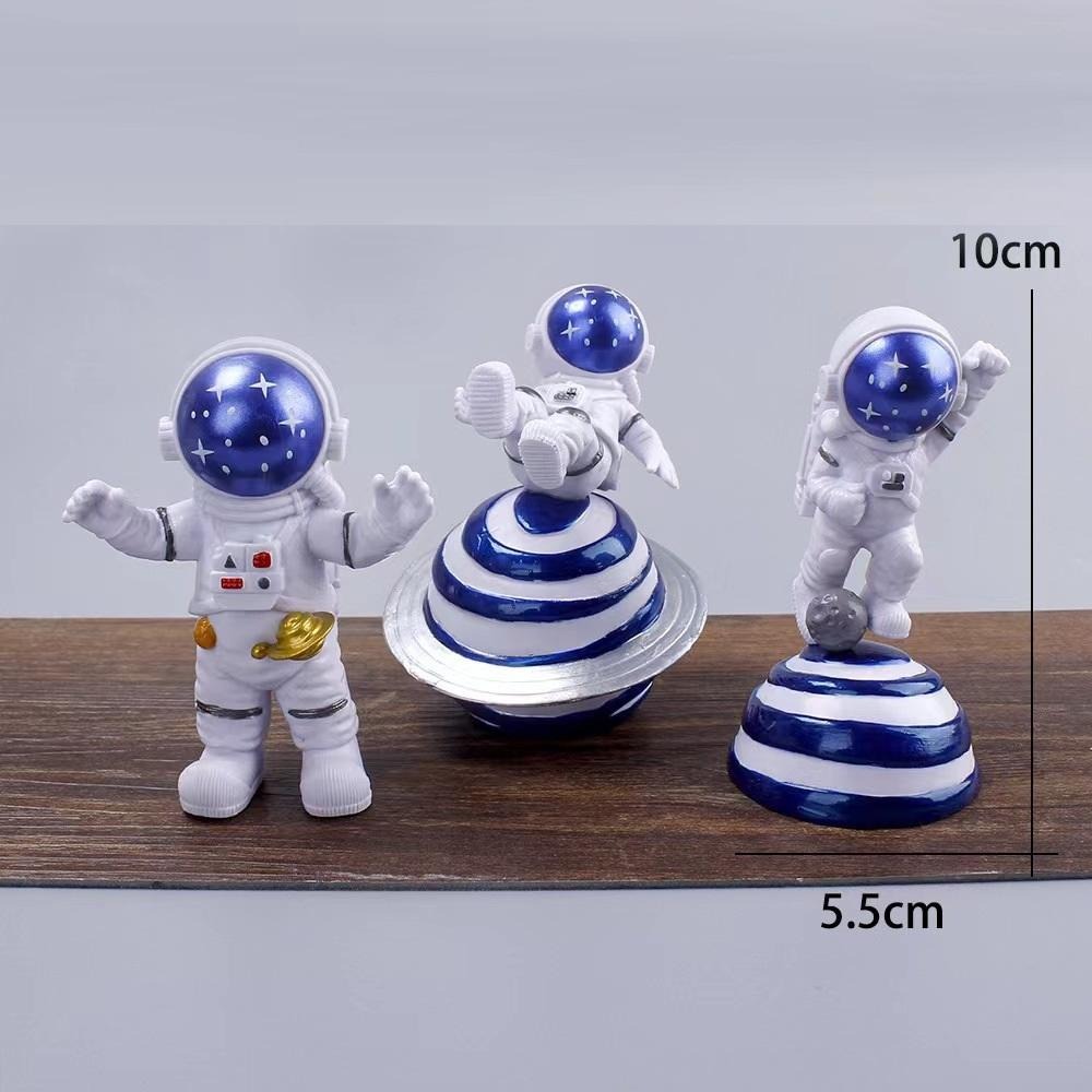 【佩斯多】nasa 宇行員 宇宙航空士 月球漫步 太空人 汽車擺飾 蛋糕 裝飾 可愛 轉蛋 食玩 模型 玩具 公仔-細節圖4