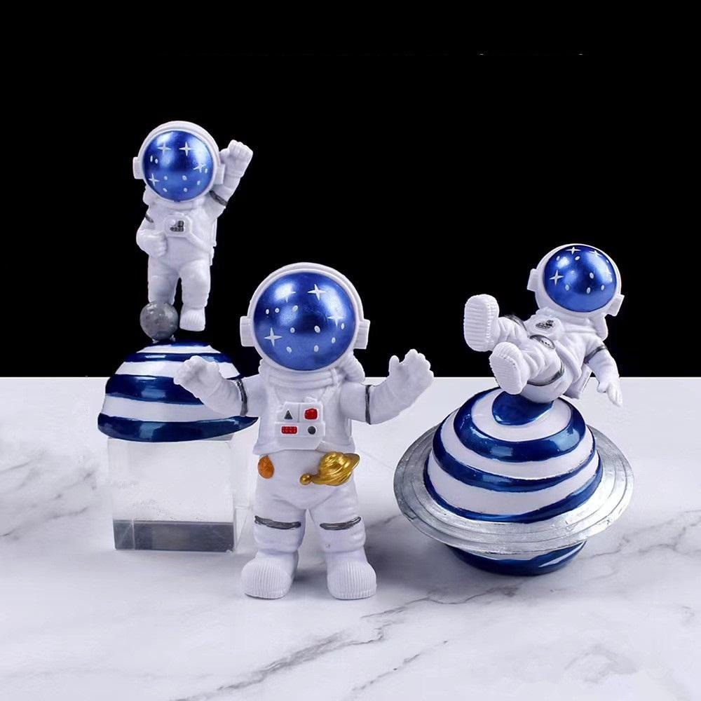 【佩斯多】nasa 宇行員 宇宙航空士 月球漫步 太空人 汽車擺飾 蛋糕 裝飾 可愛 轉蛋 食玩 模型 玩具 公仔-細節圖7