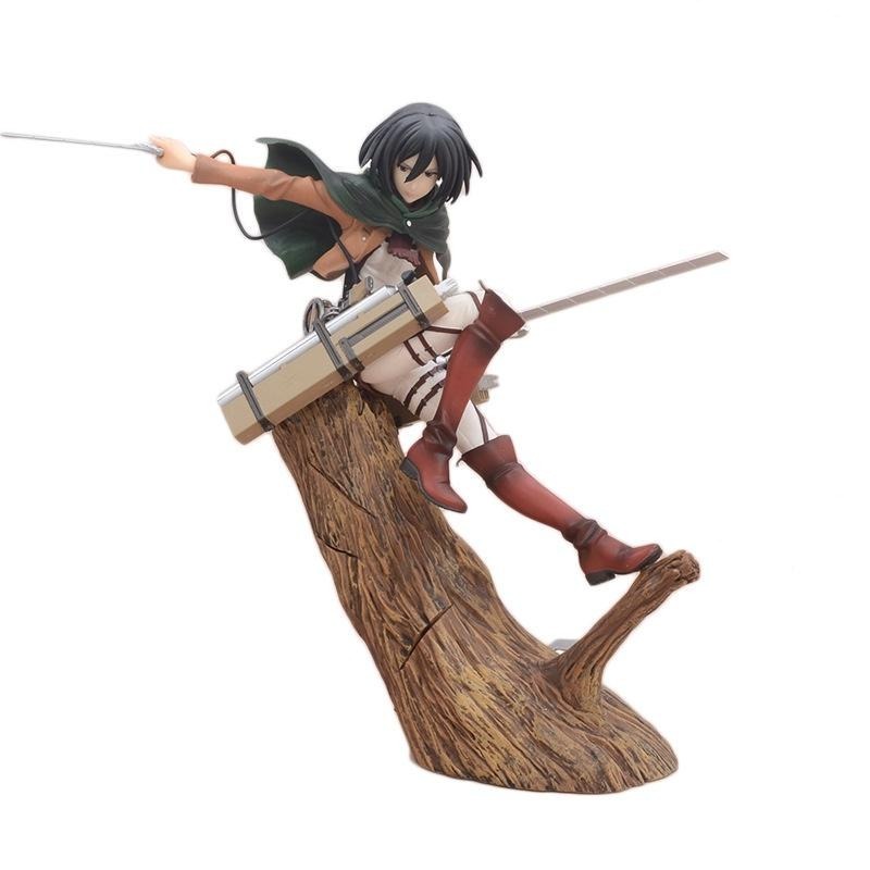 【佩斯多】進擊的巨人 米卡莎 里維 阿卡曼 艾連·葉卡 場景 戰鬥 模型 公仔 玩具 雕像 gk 造型 裝飾 調查兵團-細節圖3