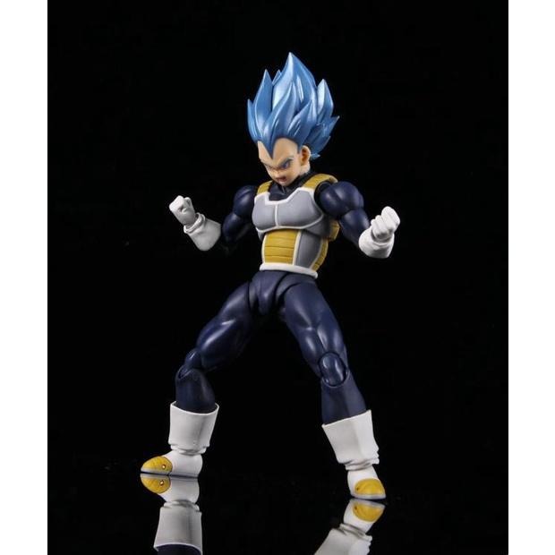 【多米諾】超級賽亞人 七龍珠 可動 達爾 貝吉塔 悟空 悟天 悟飯 藍髮 超籃 自在極易 關節 特效 模型 玩具 公仔-細節圖3