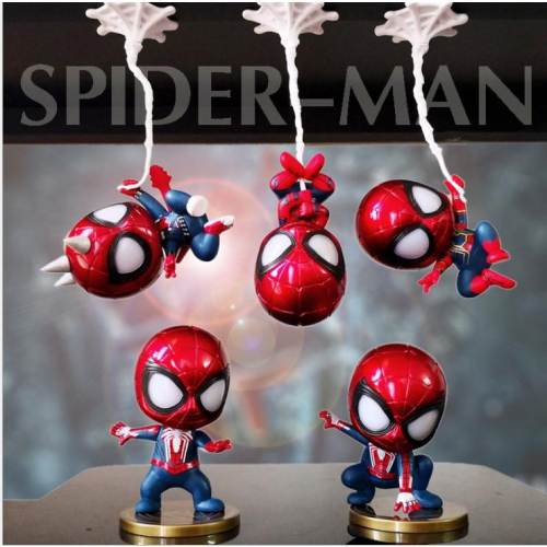 【佩斯多】蜘蛛人 PS4 遊戲外觀 裝備 復仇者聯盟 可愛 Q版 5款一組 磁鐵 裝飾 模型 玩具 公仔 禮品