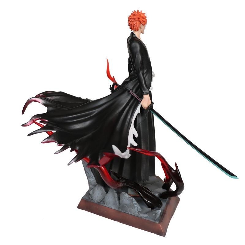 【佩斯多】死神 虛圈 虛閃 黑崎一護 卍解 破面 月牙天沖 模型 玩具公仔 靜態場景 28cm 大號GK BLEACH-細節圖2