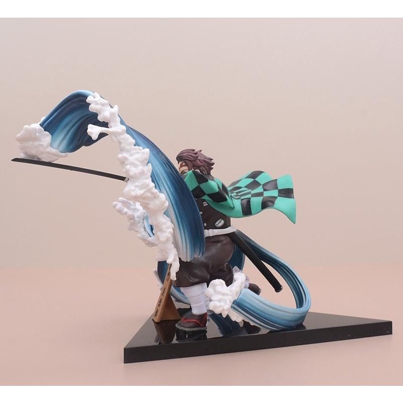 【佩斯多】鬼滅之刃 竈門炭志郎 煉獄杏壽郎 特效場景 呼吸法 聲聲流轉 火之呼吸 水之呼吸 鬼沙隊模型 玩具 周邊 公仔-細節圖5