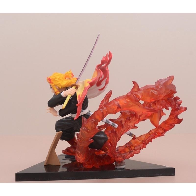 【佩斯多】鬼滅之刃 竈門炭志郎 煉獄杏壽郎 特效場景 呼吸法 聲聲流轉 火之呼吸 水之呼吸 鬼沙隊模型 玩具 周邊 公仔-細節圖6