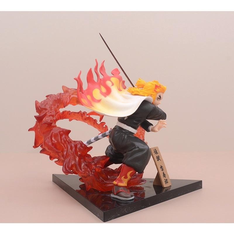 【佩斯多】鬼滅之刃 竈門炭志郎 煉獄杏壽郎 特效場景 呼吸法 聲聲流轉 火之呼吸 水之呼吸 鬼沙隊模型 玩具 周邊 公仔-細節圖8