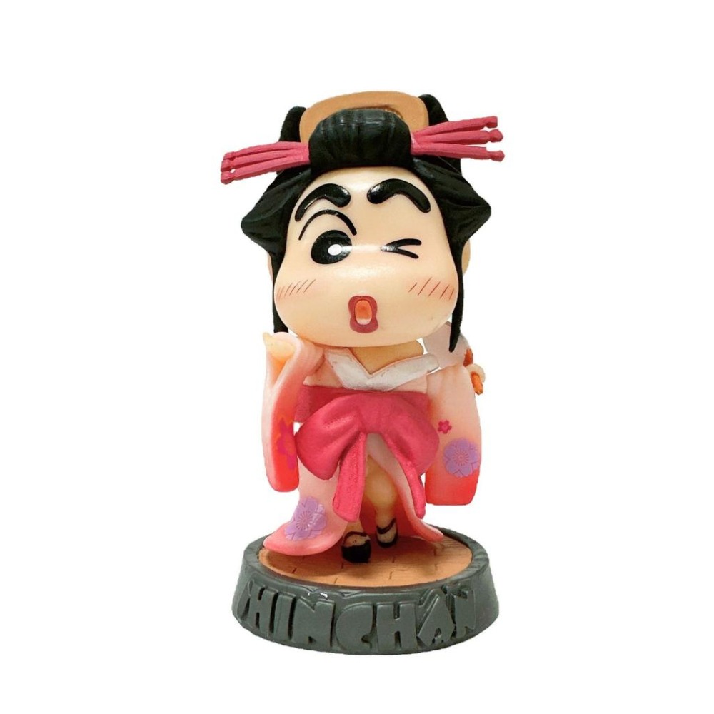 【佩斯多】蠟筆小新 春日部 裝扮 COS 可愛 小白 野原家 玩具 公仔 模型 娃娃 自由女神 中國功夫 日本藝妓-細節圖3