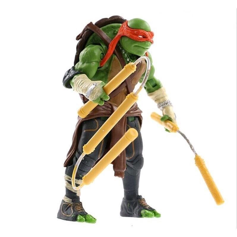 【佩斯多】忍者龜 電影 懷舊 忍者神龜 功夫 烏龜 造型 q版 公仔 可愛 模型 玩具 蛋糕 烘培 食玩 轉蛋-細節圖3