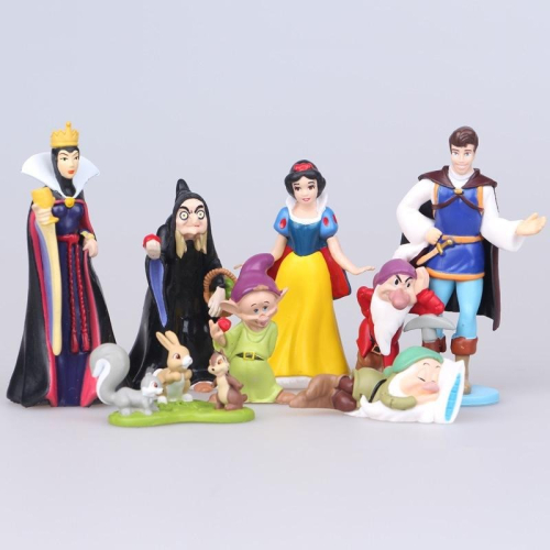 【佩斯多】白雪公主 七個小矮人 壞皇后 白馬王子 巫婆 童話故事 迪士尼 公仔玩具模型 轉蛋食玩 蛋糕烘培 巫婆 蘋果