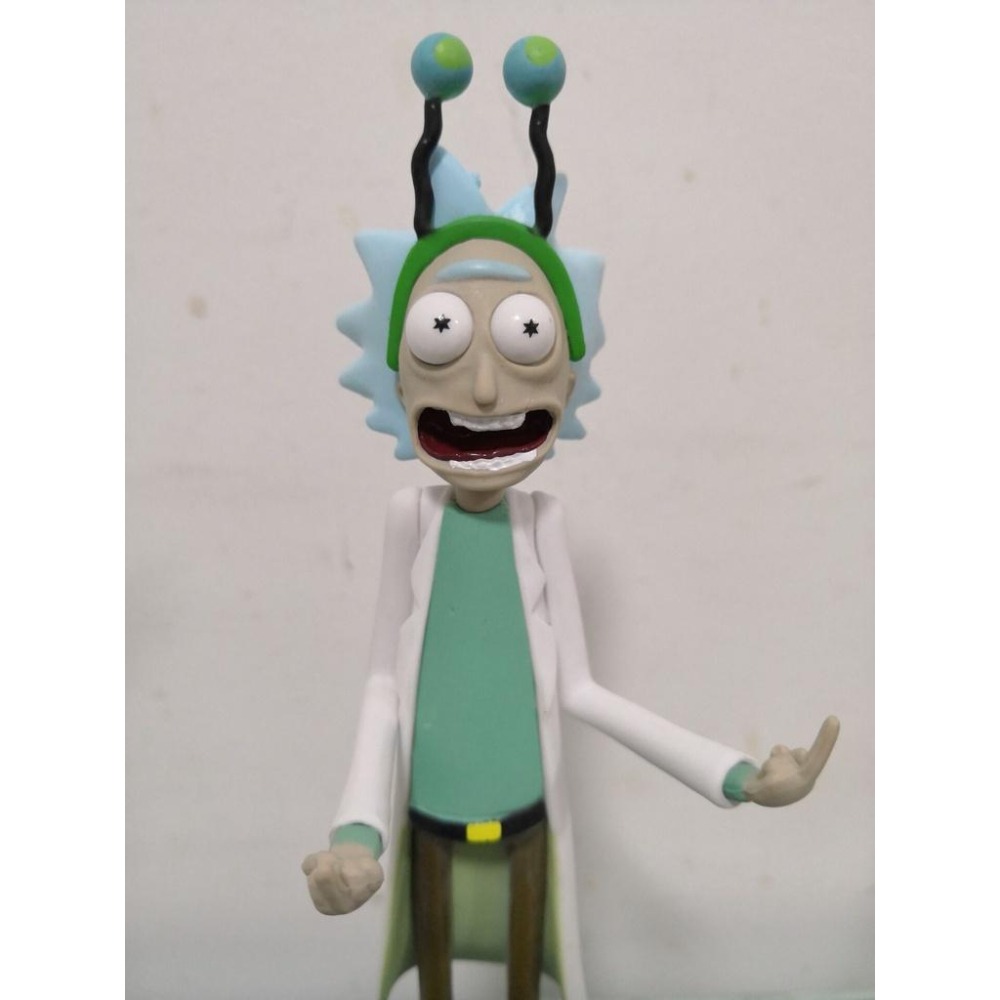 【佩斯多】瑞克和莫蒂 瘋狂 美式卡通 漫畫 卡通 玩具 公仔 遊戲 周邊 雕像 站姿 中指 搞笑 瑞克 科學家-細節圖4