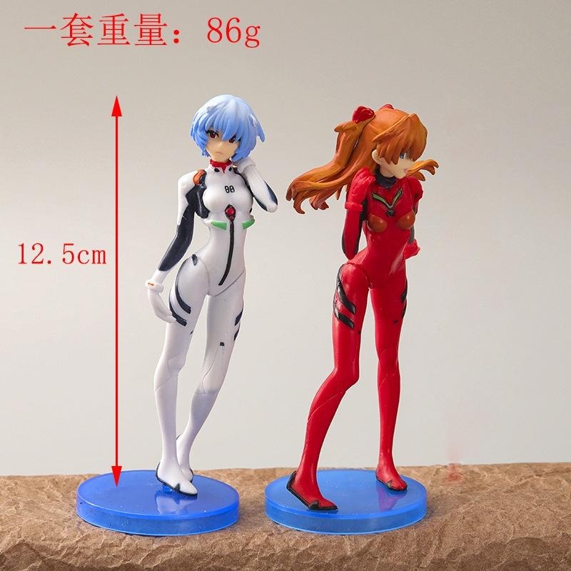 【佩斯多】福音戰士 美女 凌波零 明日香真希 公仔模型玩具人偶 可愛食玩 蛋糕烘培裝飾 生日禮品 EVA 初號機-細節圖5