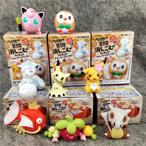 【佩斯多】日本 和風 夏威夷精靈寶可夢 寵物精靈 神奇寶貝 皮卡丘 神獸蛋糕轉蛋 盒玩食玩 烘培裝飾禮品玩具模型