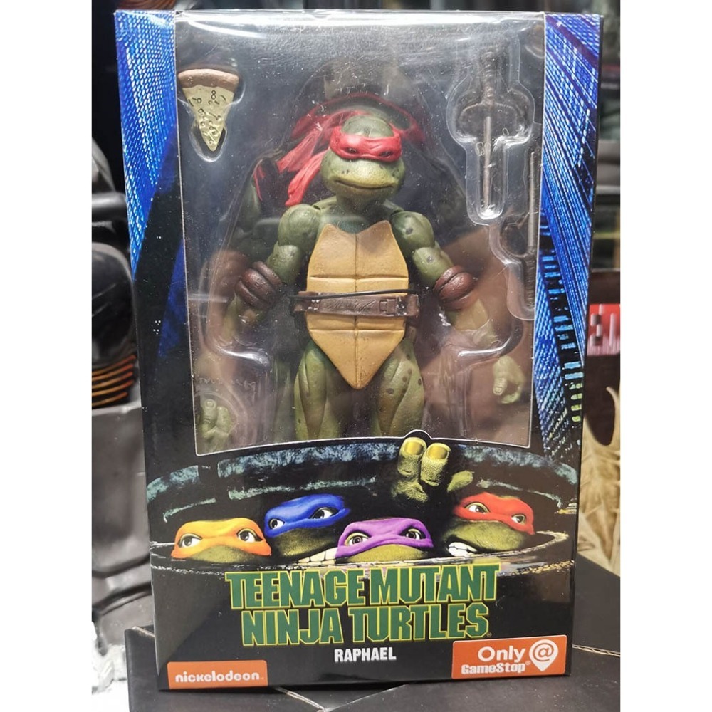 【佩斯多】NECA 忍者龜 1990電影版 TMNT 限定版 7吋可動人偶 玩具 公仔 關節 披薩 模型-細節圖4