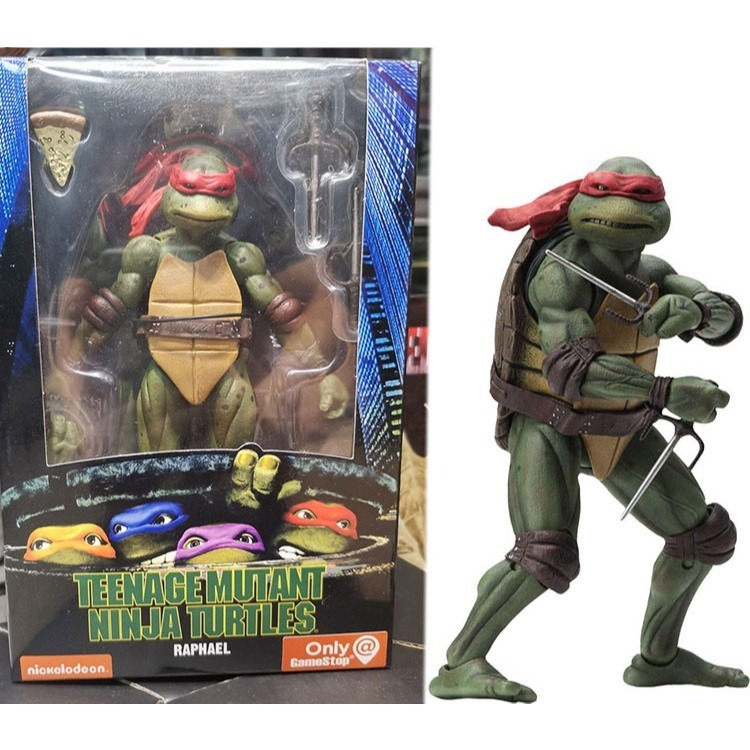 【佩斯多】NECA 忍者龜 1990電影版 TMNT 限定版 7吋可動人偶 玩具 公仔 關節 披薩 模型-細節圖5
