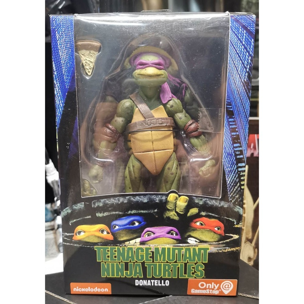【佩斯多】NECA 忍者龜 1990電影版 TMNT 限定版 7吋可動人偶 玩具 公仔 關節 披薩 模型-細節圖6