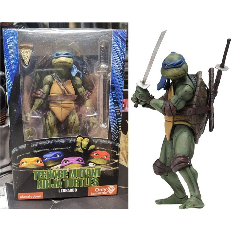 【佩斯多】NECA 忍者龜 1990電影版 TMNT 限定版 7吋可動人偶 玩具 公仔 關節 披薩 模型-細節圖8