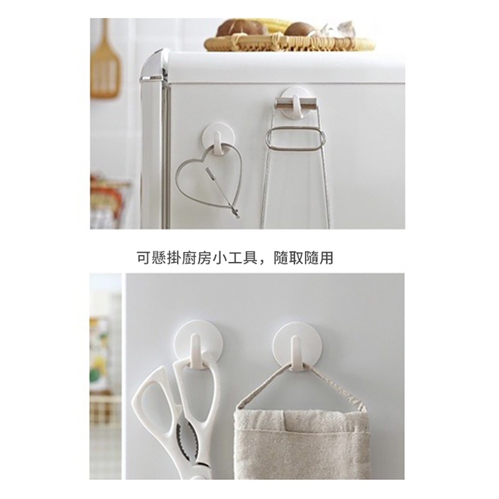 ［台灣現貨2入裝］冰箱磁鐵掛鈎冰箱貼磁吸廚房置物掛勾-細節圖6