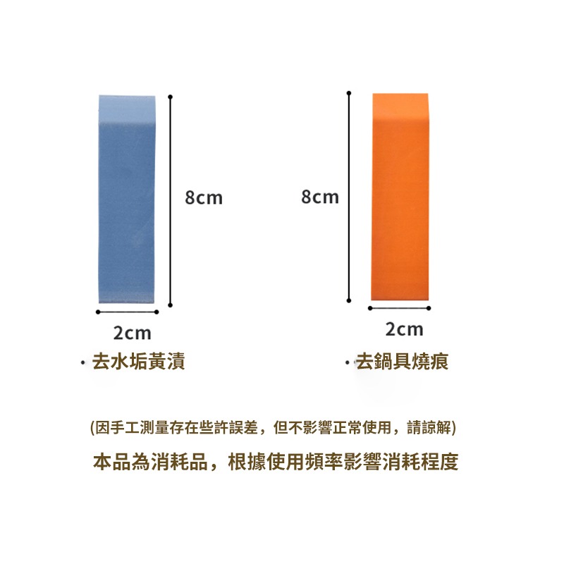 清潔橡皮擦 不銹鋼水龍頭水垢清潔厨房工具刷鍋神器-細節圖9