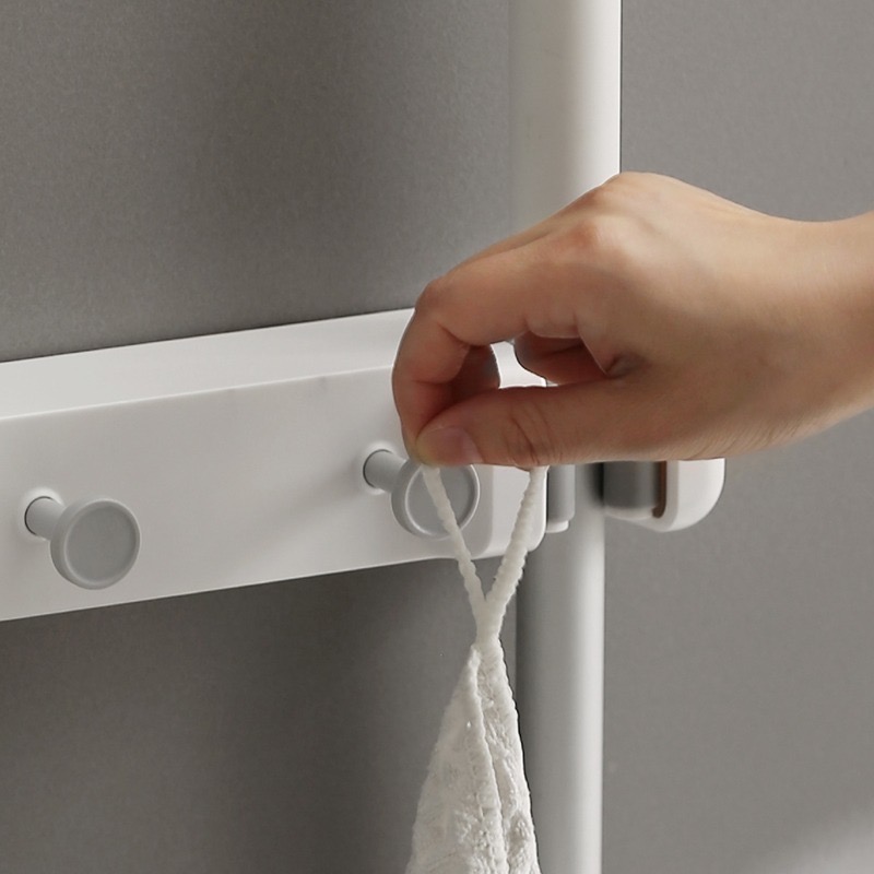 免打孔掛架拖把收纳架壁掛卡扣掃把夹 拖把掛勾 拖把架 浴室收納架 清潔用品收納-細節圖3