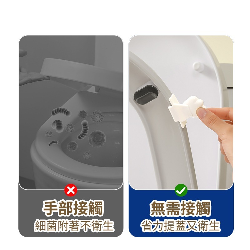 ［2入裝］廁所馬桶提蓋器 掀馬桶蓋 把手防髒硅膠馬桶拉手掀蓋器 馬桶提蓋器-細節圖4