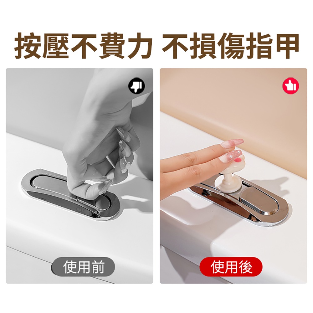 ［2入裝］馬桶按壓器 馬桶水箱配件 冲水按钮 按键通用坐便器馬桶蓋按壓 把手-細節圖7