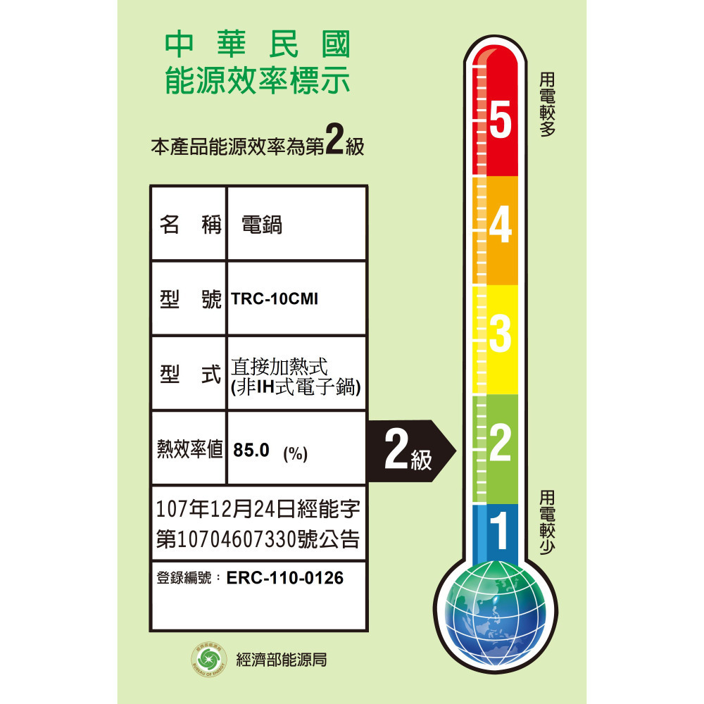 TATUNG 大同 10人份機械式電子鍋 TRC-10CMI-細節圖3