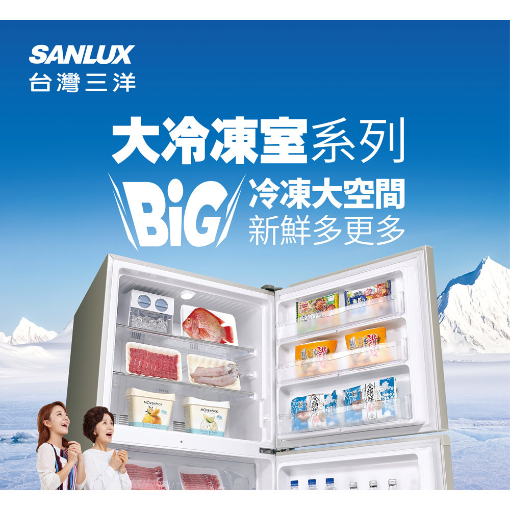 SANLUX 台灣三洋 一級節能 535公升雙門變頻冰箱 SR-V531B-細節圖6