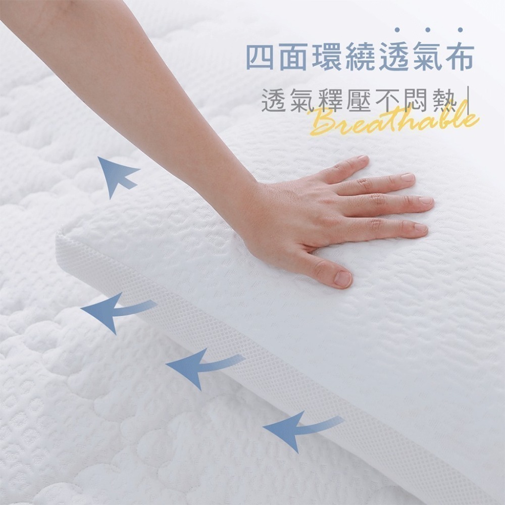 鈦享睡 3D透氣鋅炭枕 健康鋅炭纖維 枕頭 抗菌鋅離子 可水洗烘乾 3D枕-細節圖2