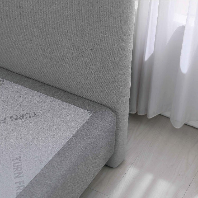 鈦享睡 北歐 貓抓皮床頭片 灰色 耐磨防焰 可濕擦 好清潔 松木床頭片 訂製尺寸 客製 太想睡-細節圖3