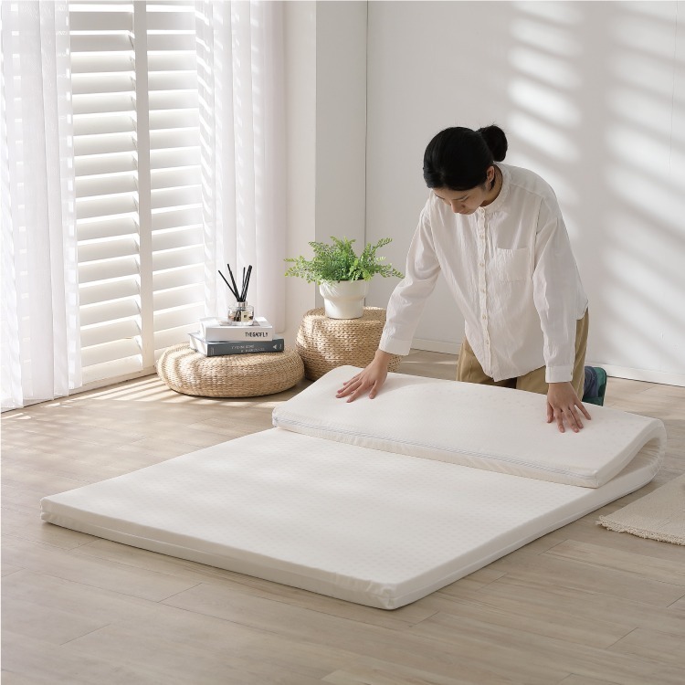 鈦享睡 蛋捲床 乳膠床 5公分乳膠 比利時乳膠 天然乳膠床墊 薄墊 薄床墊 露營床 拉鍊布套 透氣 可拆洗 太想睡-細節圖2