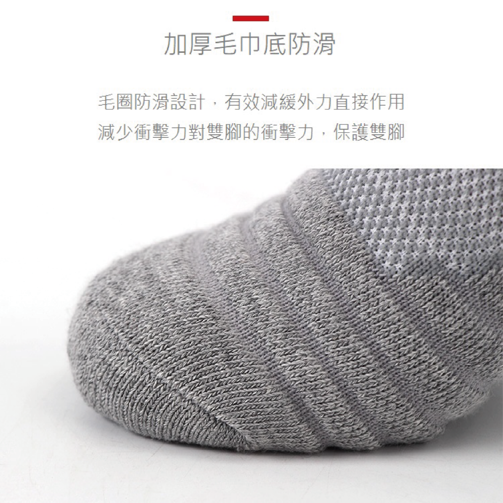 【AFA台灣現貨】運動襪 多功能 跑步襪 籃球襪 健身襪 白色襪子 中筒運動襪 厚底 毛巾底 襪子中筒襪 休閒運動襪-細節圖3