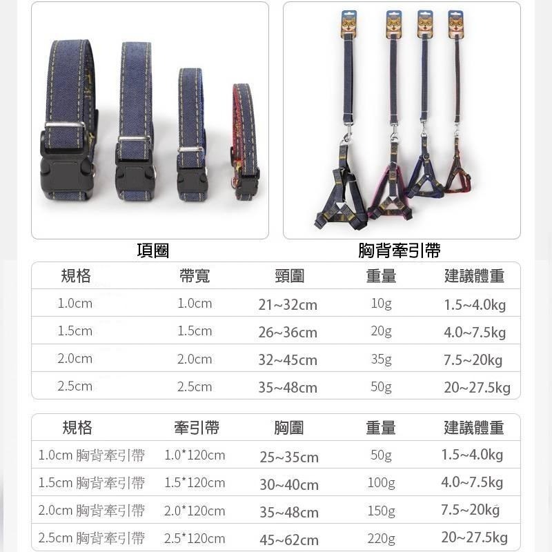 【拾四方】台灣現貨 牛仔寵物牽引繩 胸背帶 胸背衣 耐磨牛仔縫布 寵物牽繩 牽引繩 寵物胸背帶 項圈 牽繩 牽引繩-細節圖6