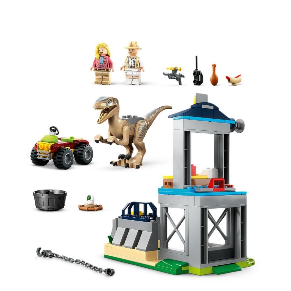 ［想樂］全新 樂高 LEGO 76957 Jurassic World 侏儸紀世界 迅猛龍逃脫-細節圖3