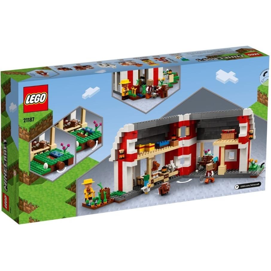 ［想樂］全新 樂高 LEGO 21187 Minecraft 紅色穀倉 The Red Barn-細節圖2