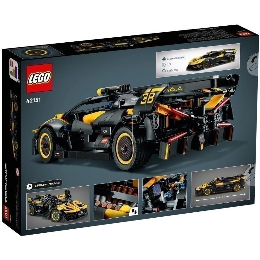 ［想樂］全新 樂高 LEGO 42151 Technic 科技 布加迪 Bugatti Bolide-細節圖2