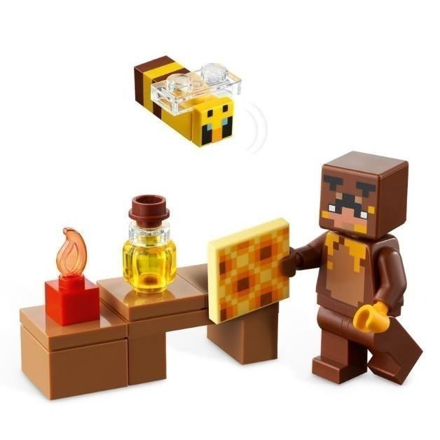 ［想樂］全新 樂高 LEGO 21241 Minecraft 創世神 蜜蜂造型房屋 The Bee Cottage-細節圖6