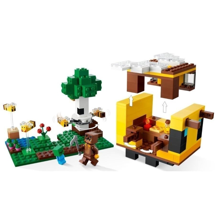 ［想樂］全新 樂高 LEGO 21241 Minecraft 創世神 蜜蜂造型房屋 The Bee Cottage-細節圖8