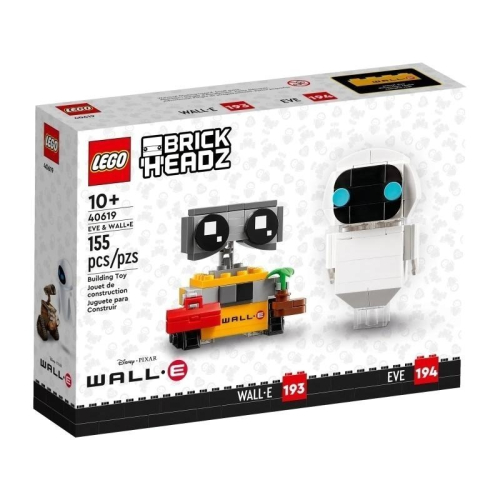 ［想樂］全新 樂高 Lego 40619 Brickheadz 瓦力 伊芙 EVE &amp; WALL•E