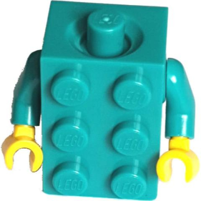 ［想樂］『零件』 全新 樂高 Lego 37191c05 積木人身體 磚塊人 深青色 （不含素色人偶）