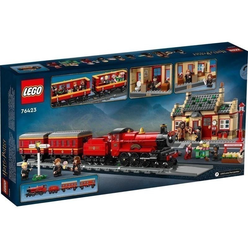 ［想樂］全新 樂高 LEGO 76423 Harry Potter 哈利波特 霍格華茲特快列車™ 與活米村™ 車站-細節圖2