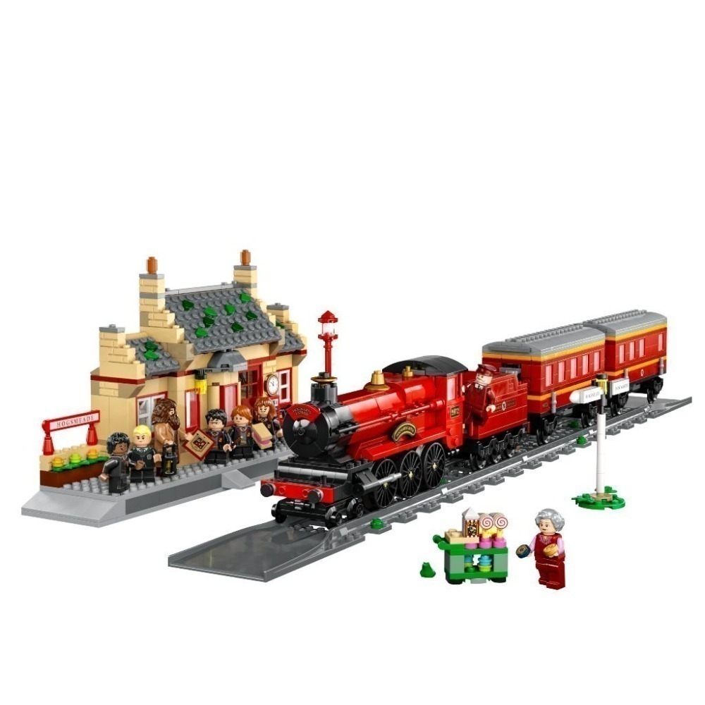 ［想樂］全新 樂高 LEGO 76423 Harry Potter 哈利波特 霍格華茲特快列車™ 與活米村™ 車站-細節圖3